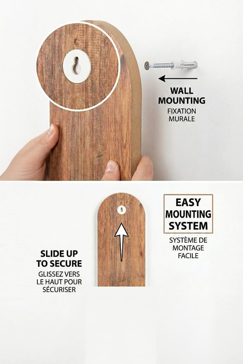 Hasina Vägghylla 26x35x13 cm - Ek - Förvaring - Köksförvaring - Kökshylla