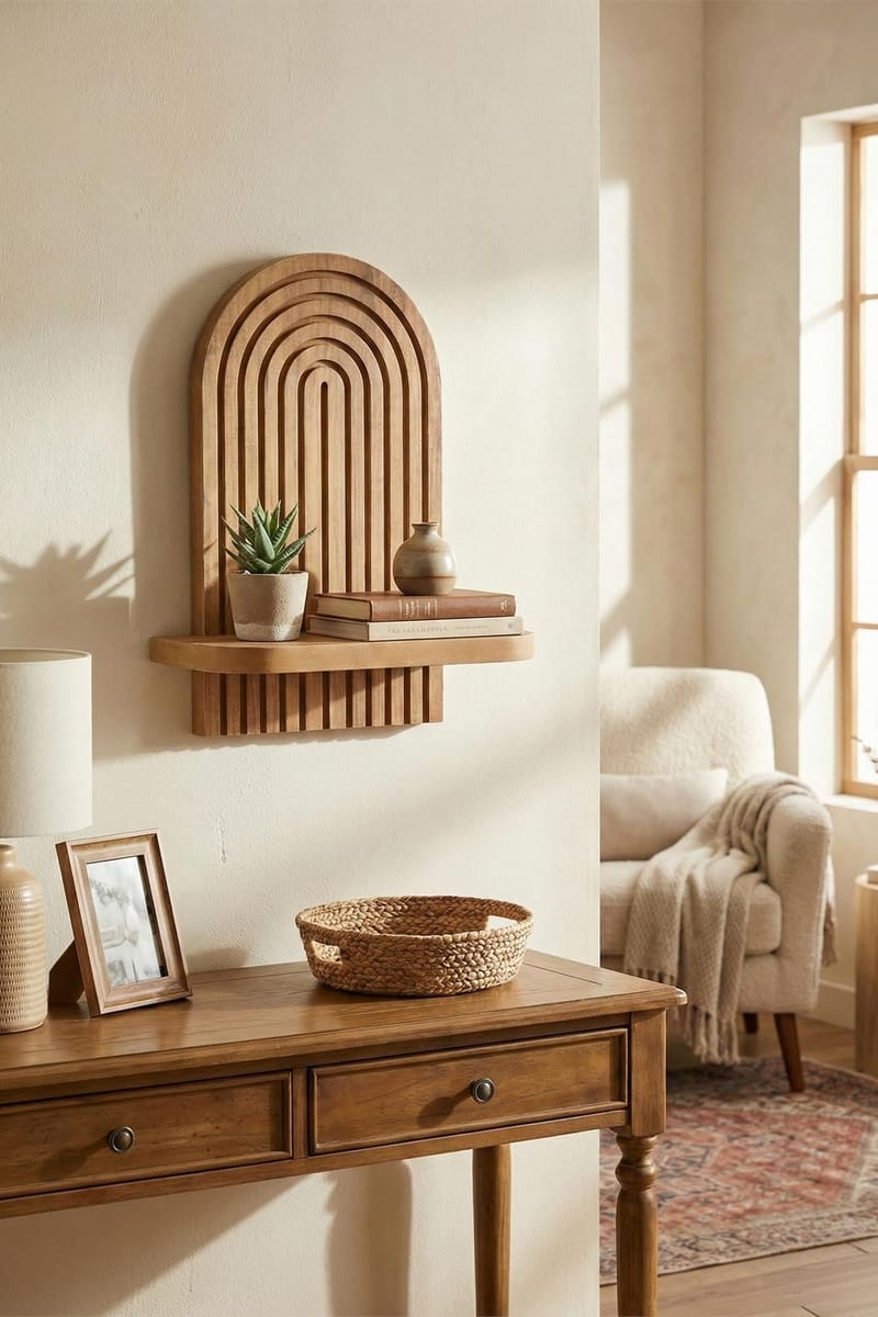 Hasina Vägghylla 26x35x13 cm - Ek - Förvaring - Köksförvaring - Kökshylla