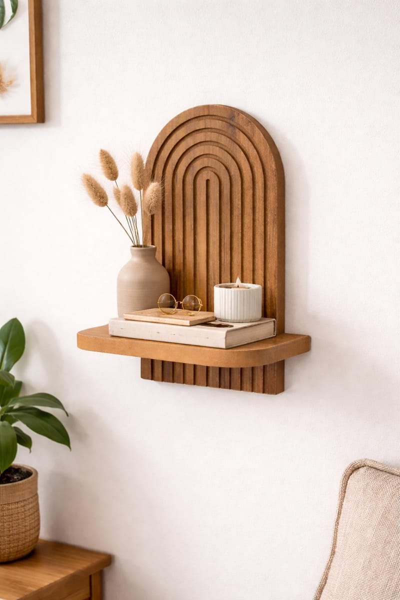 Hasina Vägghylla 26x35x13 cm - Ek - Förvaring - Köksförvaring - Kökshylla