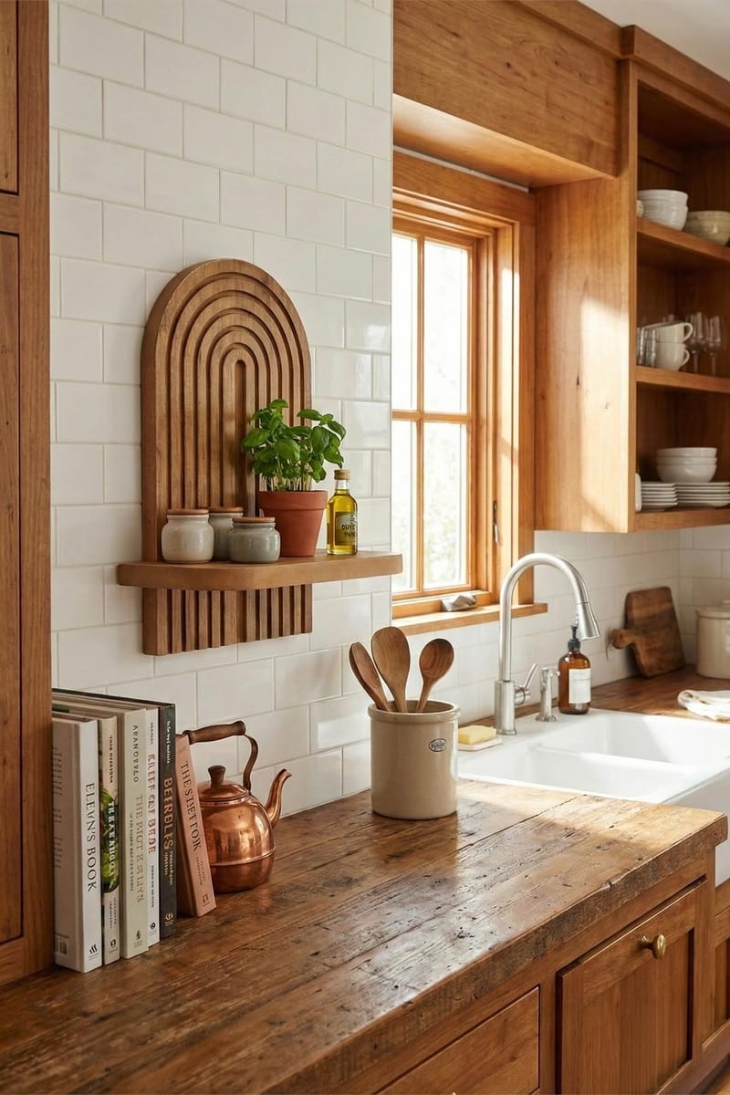 Hasina Vägghylla 26x35x13 cm - Ek - Förvaring - Köksförvaring - Kökshylla