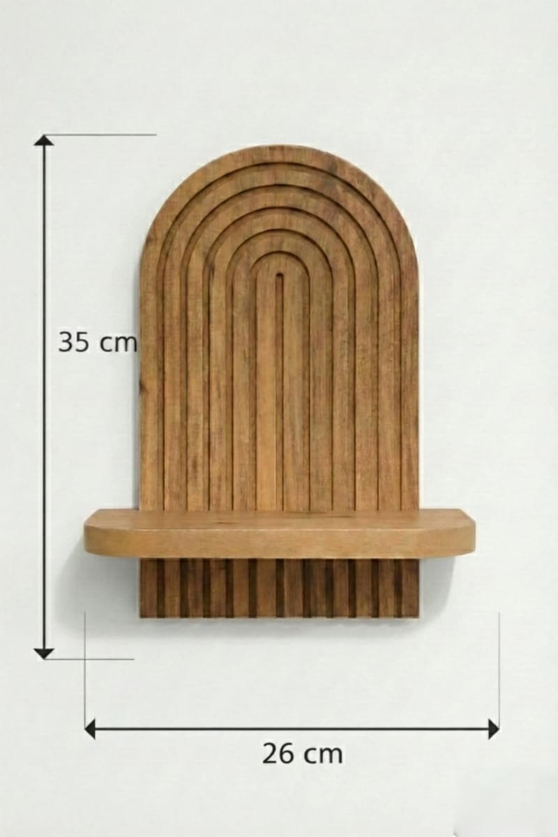 Hasina Vägghylla 26x35x13 cm - Ek - Förvaring - Köksförvaring - Kökshylla