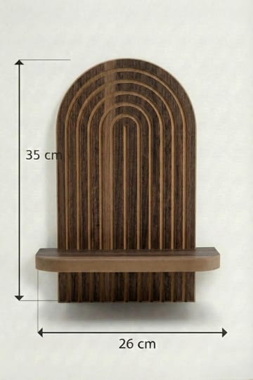 Hasina Vägghylla 26x35x13 cm - Wenge - Förvaring - Köksförvaring - Kökshylla