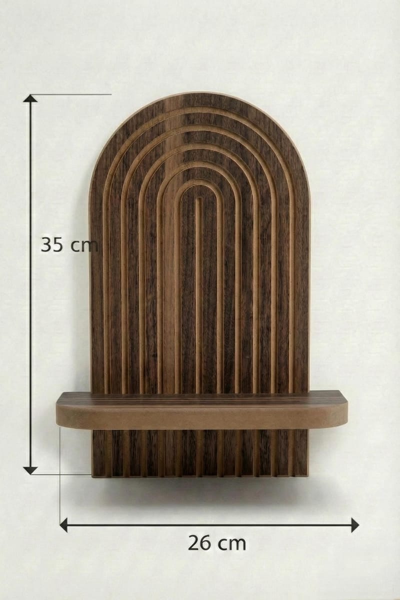 Hasina Vägghylla 26x35x13 cm - Wenge - Förvaring - Köksförvaring - Kökshylla