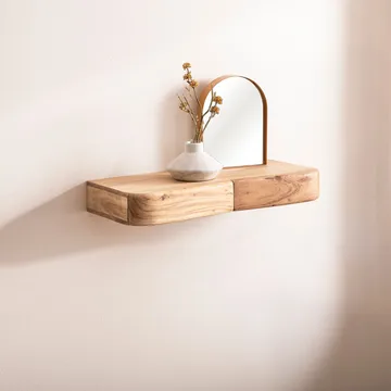 Helira Vägghylla 60 cm - varm honungsbrun - Förvaring - Köksförvaring - Kökshylla