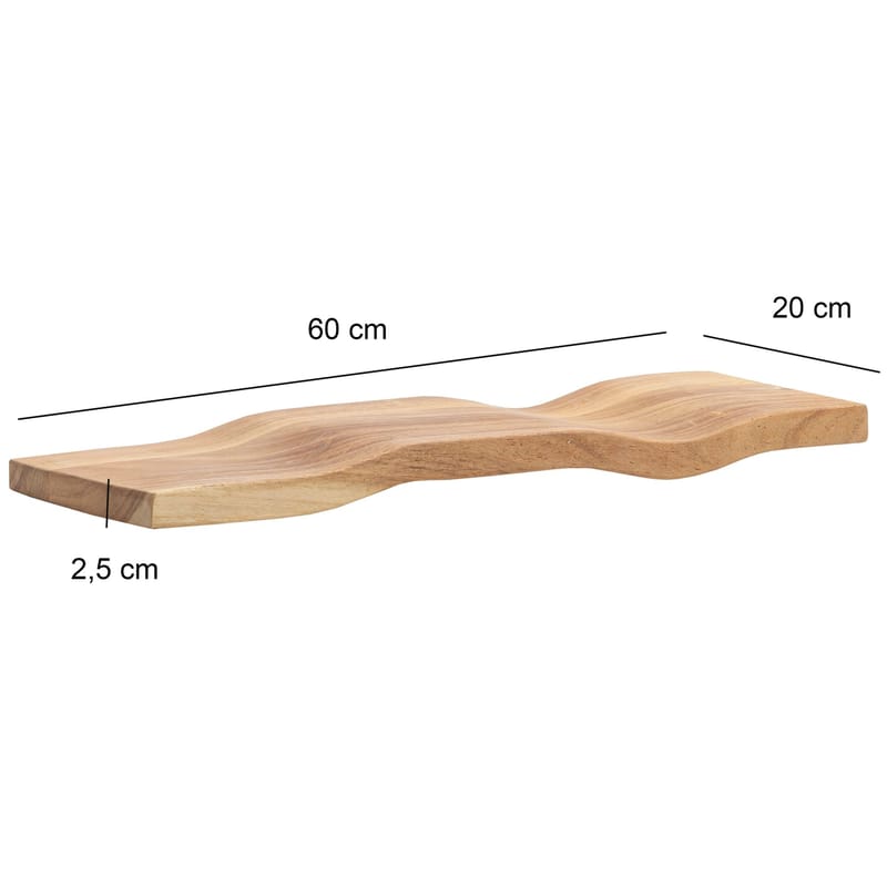 Helova Vägghylla 60 cm - varm honungsbrun - Förvaring - Köksförvaring - Kökshylla