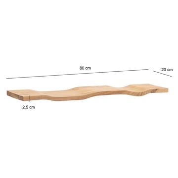 Helova Vägghylla 80 cm - varm honungsbrun - Förvaring - Köksförvaring - Kökshylla