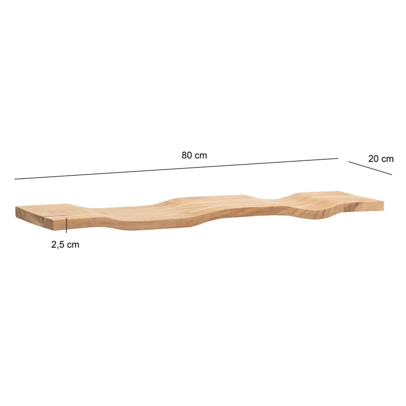 Helova Vägghylla 80 cm - varm honungsbrun - Förvaring - Köksförvaring - Kökshylla