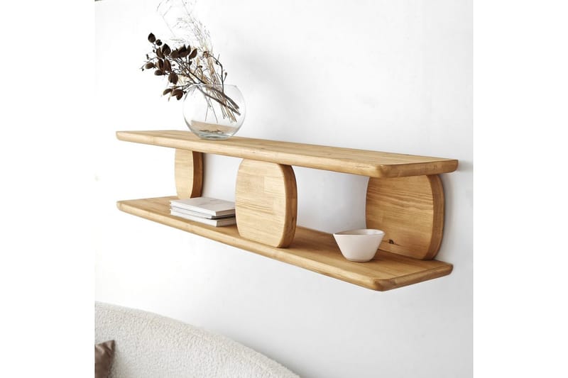 Hyllor Homitis Vägghylla Cascais Ek Medium Colored Wood - Förvaring - Köksförvaring - Kökshylla