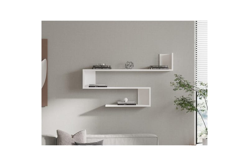 Hyllor Rollingford Hylla 120x20 cm Vit - Förvaring - Köksförvaring - Kökshylla