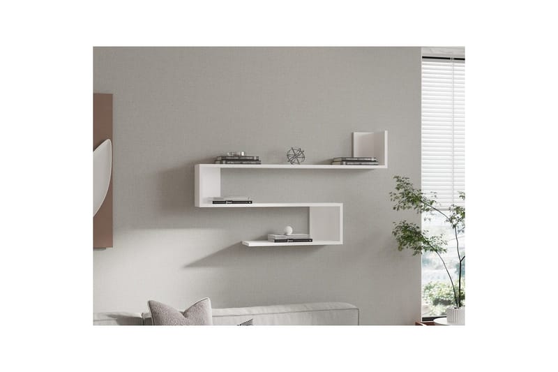 Hyllor Rollingford Hylla 120x20 cm Vit - Förvaring - Köksförvaring - Kökshylla
