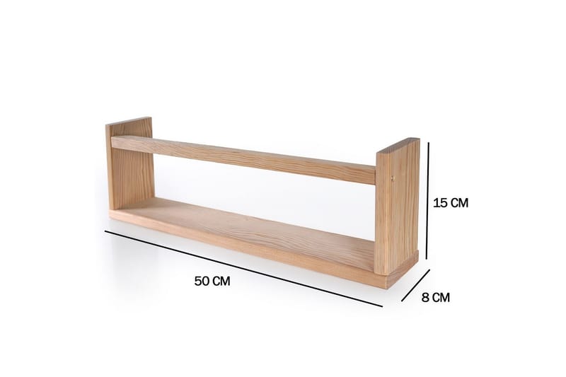 Jorik Vägghylla 50 cm - Mediumfärgat trä - Förvaring - Köksförvaring - Kökshylla