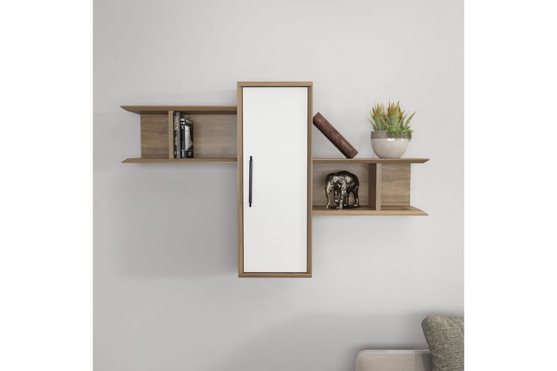 AGATEA Vägghylla 118,6x51,8 cm Brun - Förvaring - Köksförvaring - Kökshylla