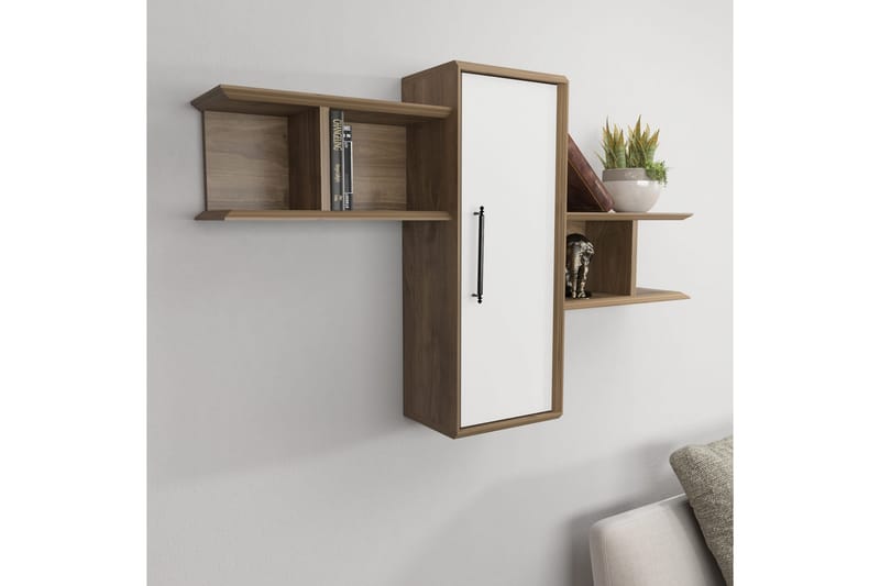 AGATEA Vägghylla 118,6x51,8 cm Brun - Förvaring - Köksförvaring - Kökshylla