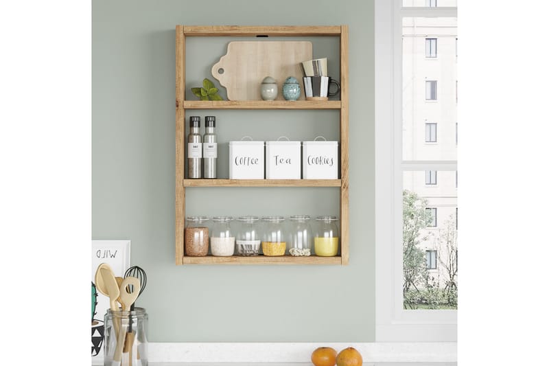 AGATEA Vägghylla 43,2x60 cm Grön - Förvaring - Köksförvaring - Kökshylla