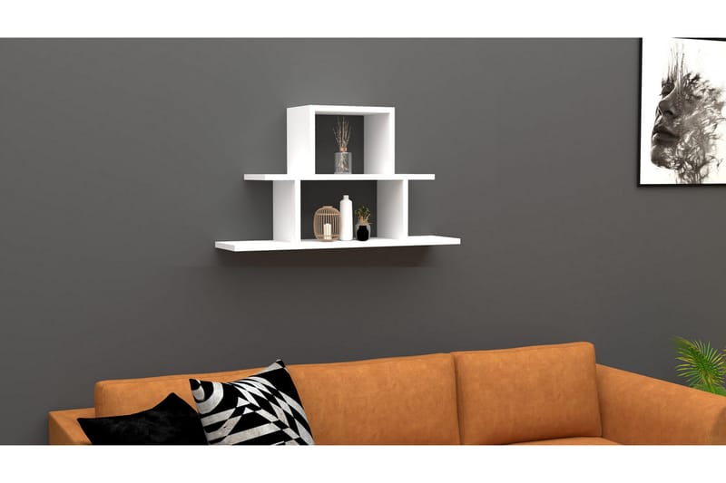 AGATEA Vägghylla 80x44,6 cm Vit - Förvaring - Köksförvaring - Kökshylla