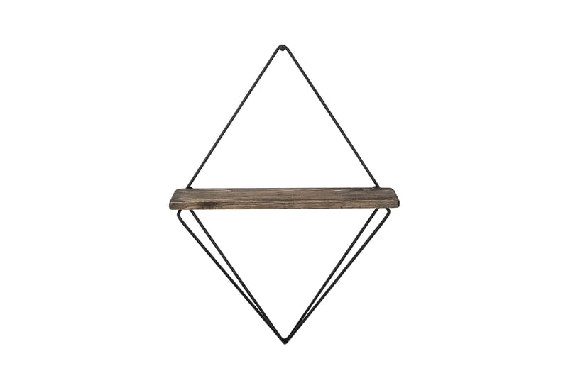 Amstelveen Vägghylla 15x27 cm - Svart/Valnöt - Förvaring - Köksförvaring - Kökshylla