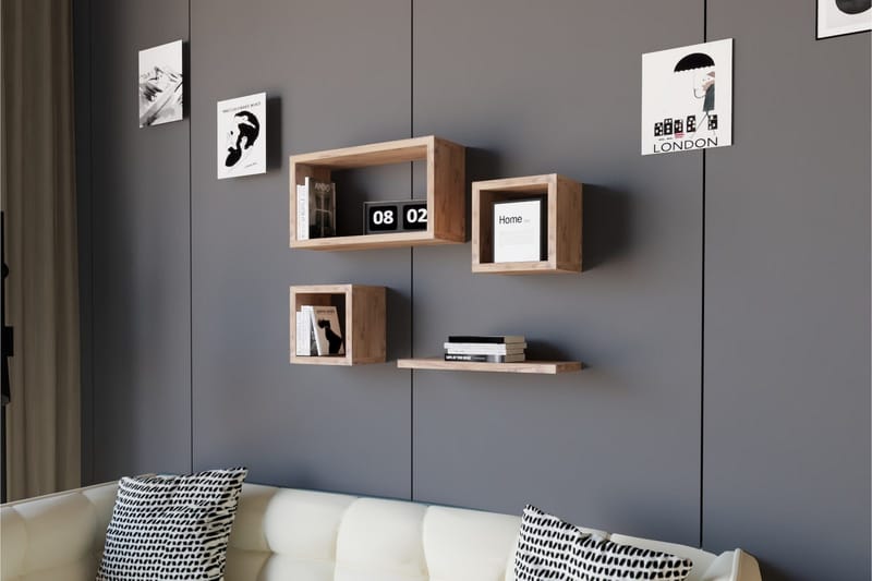 Andifli Vägghylla 40x44 cm - Grön - Förvaring - Köksförvaring - Kökshylla