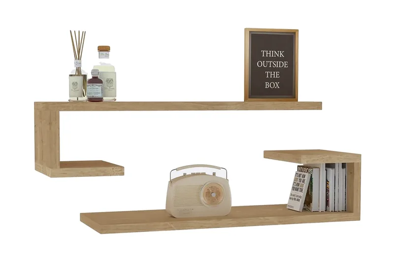 Andifli Vägghylla 60x15 cm - Grön - Förvaring - Köksförvaring - Kökshylla