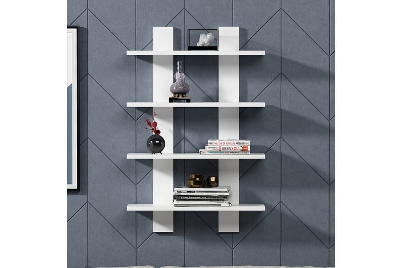 Aposonga Vägghylla 60x16 cm - Vit - Förvaring - Köksförvaring - Kökshylla