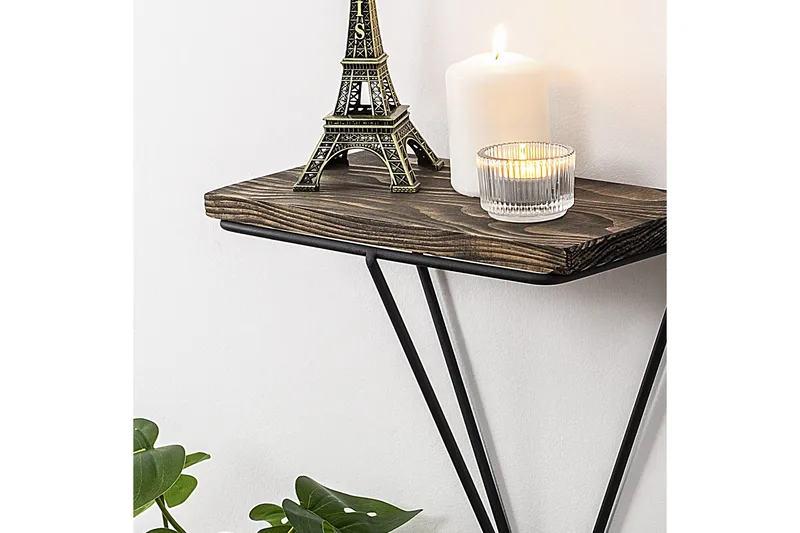 Arsenal Vägghylla 15x27 cm - Svart/Valnöt - Förvaring - Köksförvaring - Kökshylla