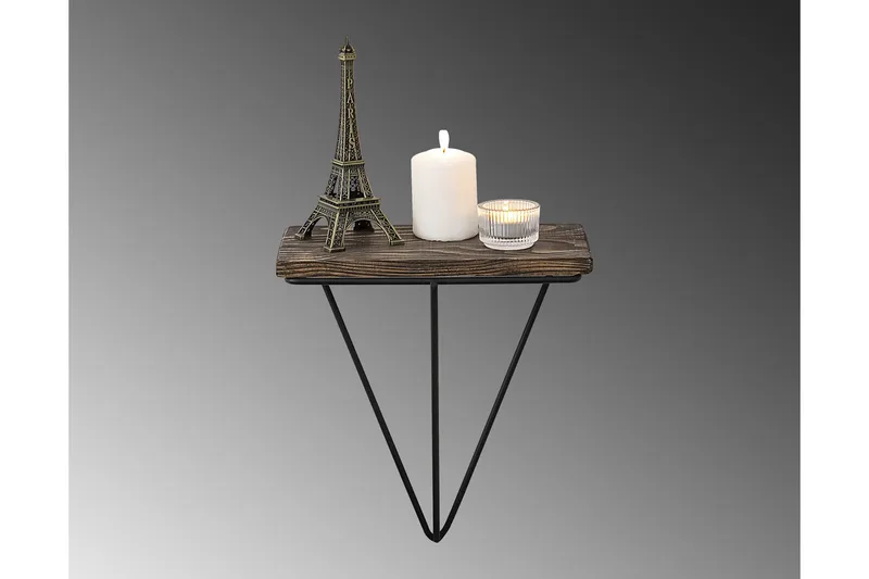 Arsenal Vägghylla 15x27 cm - Svart/Valnöt - Förvaring - Köksförvaring - Kökshylla