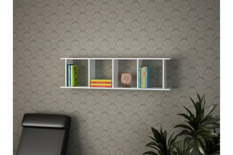 Asillane Vägghylla 4 Fack - Vit - Förvaring - Köksförvaring - Kökshylla