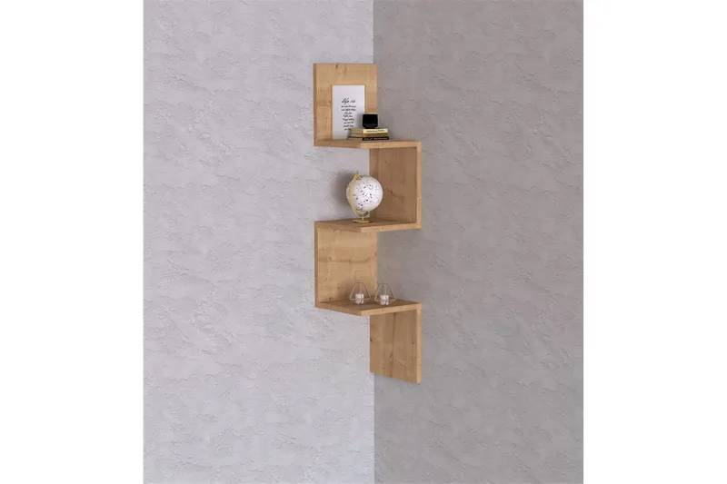 Baghana Vägghylla 25x25 cm - Brun - Förvaring - Köksförvaring - Kökshylla