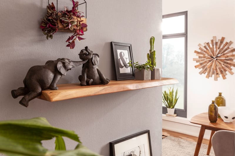 Belleview Vägghylla 80x25 cm - Trä/natur - Förvaring - Köksförvaring - Kökshylla