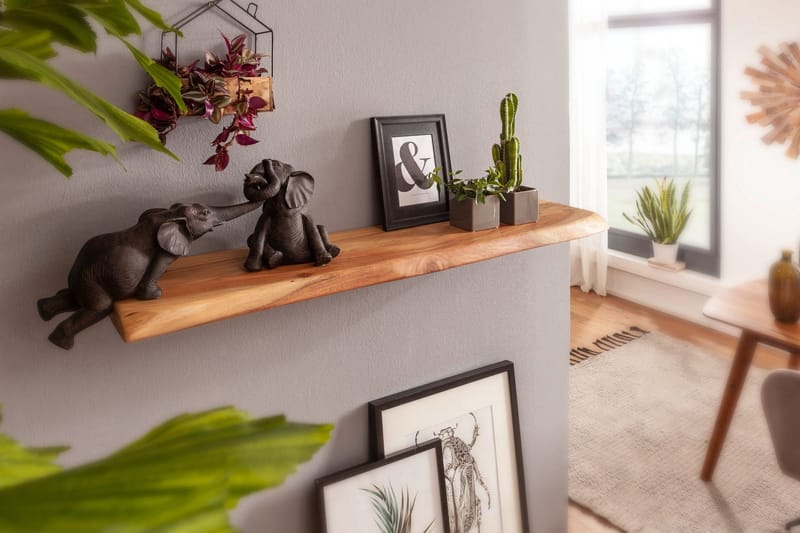 Belleview Vägghylla 80x25 cm - Trä/natur - Förvaring - Köksförvaring - Kökshylla