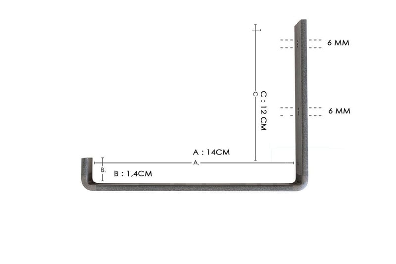 BELOWDA Vägghylla 60 cm Svart/Ek - Förvaring - Köksförvaring - Kökshylla