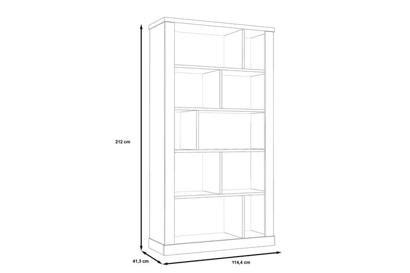 BESCH Förvaringshylla 41x114 cm Brun/Vit - Förvaring - Köksförvaring - Kökshylla