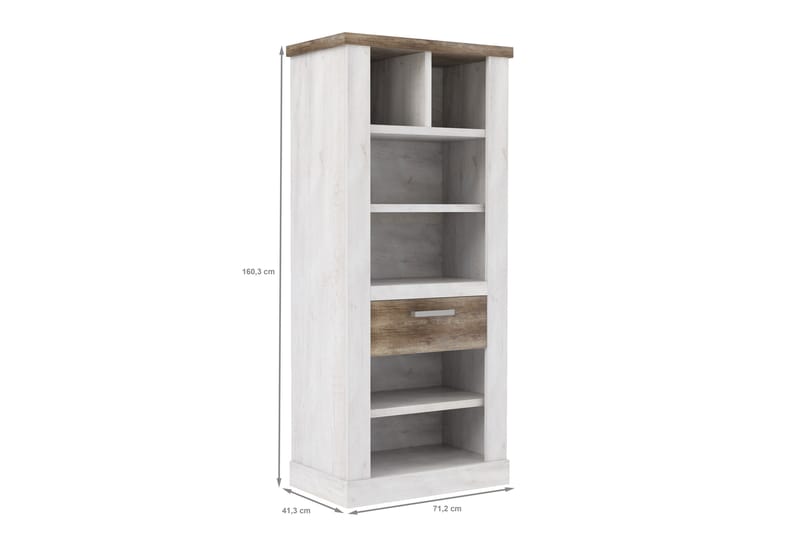 BESCH Förvaringshylla 41x71 cm Brun/Vit - Förvaring - Köksförvaring - Kökshylla