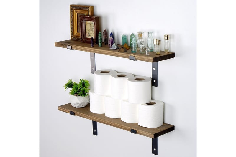 Bogel Vägghylla 60 cm - Svart/Valnöt - Förvaring - Köksförvaring - Kökshylla