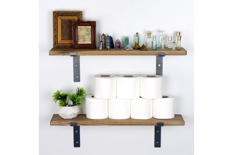 Bogel Vägghylla 60 cm - Svart/Valnöt - Förvaring - Köksförvaring - Kökshylla