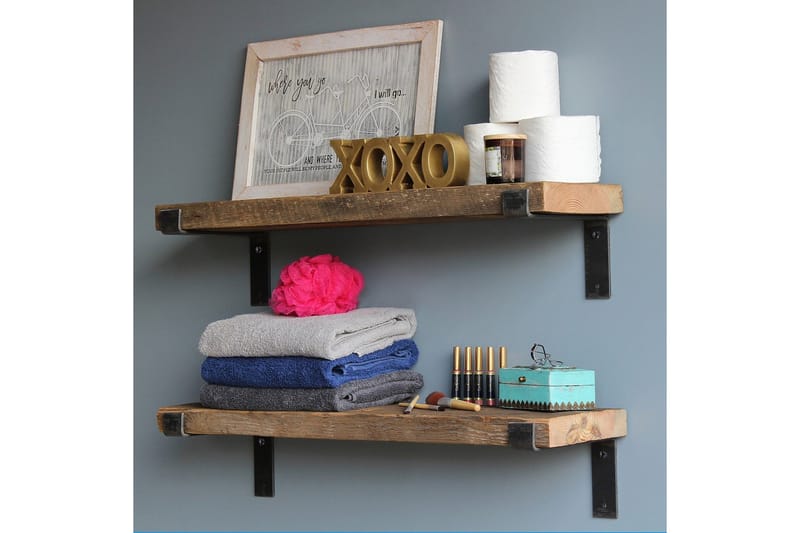 Bogel Vägghylla 60 cm - Svart/Valnöt - Förvaring - Köksförvaring - Kökshylla