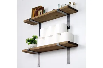 Bogel Vägghylla 60 cm - Svart/Valnöt - Förvaring - Köksförvaring - Kökshylla