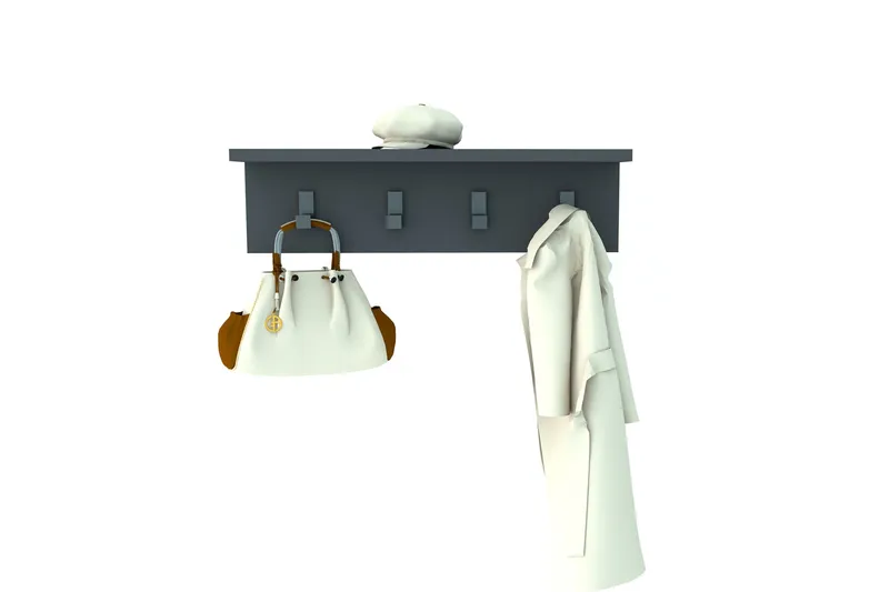 Casden Vägghylla 15 cm - Antracit - Förvaring - Sko- & klädförvaring - Klädhängare - Klädkrok