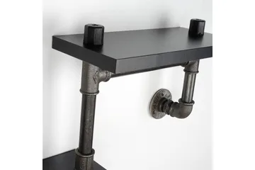 Chandina Vägghylla 56x13 cm 2 Hyllor - Svart - Förvaring - Köksförvaring - Kökshylla