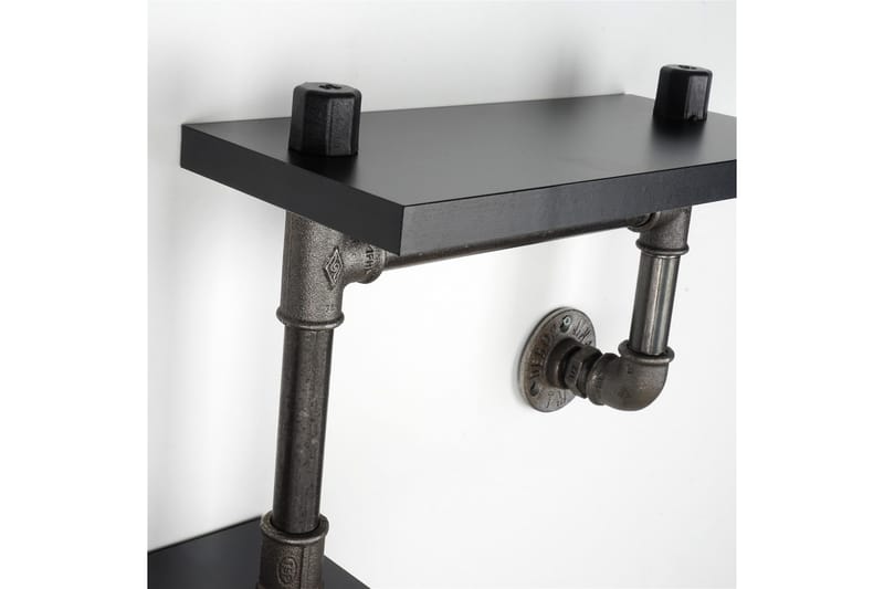 Chandina Vägghylla 56x13 cm 2 Hyllor - Svart - Förvaring - Köksförvaring - Kökshylla