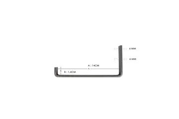 Chealsie Vägghylla 60 cm - Svart/Valnöt - Förvaring - Köksförvaring - Kökshylla