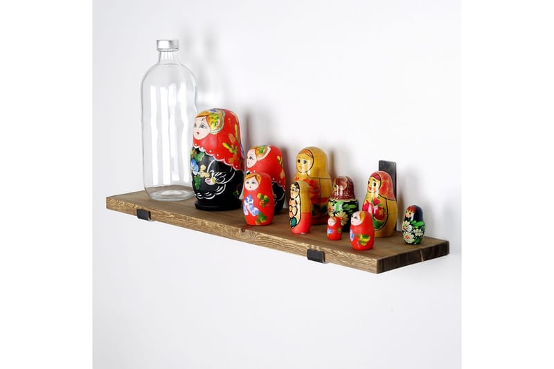 Chealsie Vägghylla 60 cm - Svart/Valnöt - Förvaring - Köksförvaring - Kökshylla