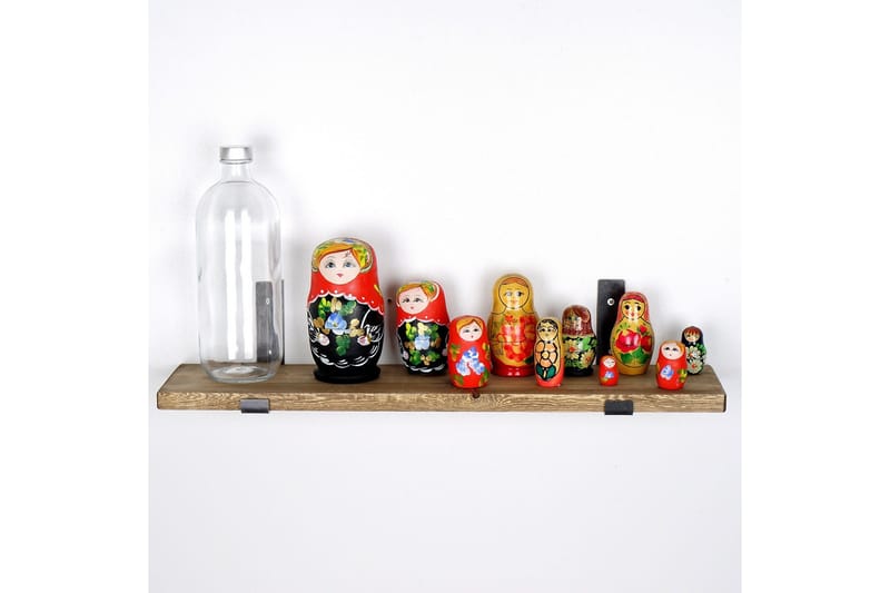 Chealsie Vägghylla 60 cm - Svart/Valnöt - Förvaring - Köksförvaring - Kökshylla