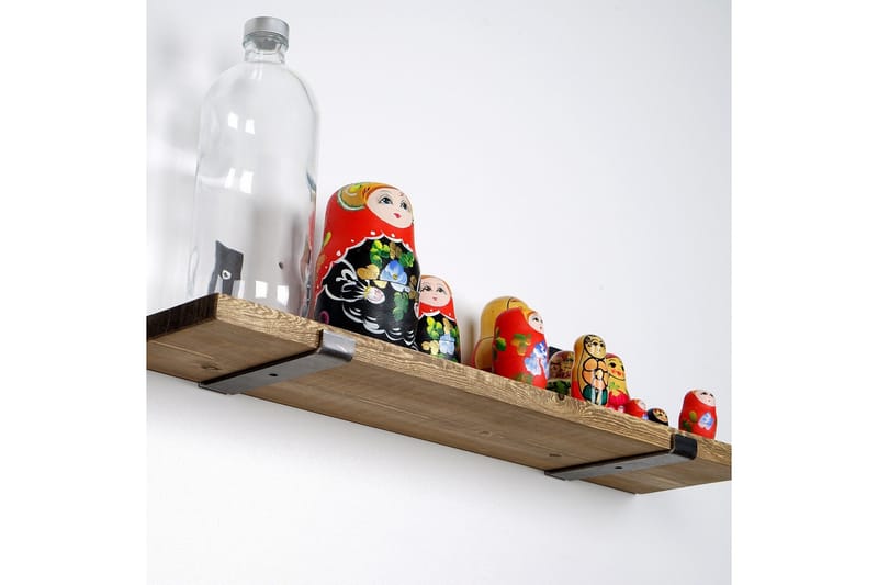 Chealsie Vägghylla 60 cm - Svart/Valnöt - Förvaring - Köksförvaring - Kökshylla