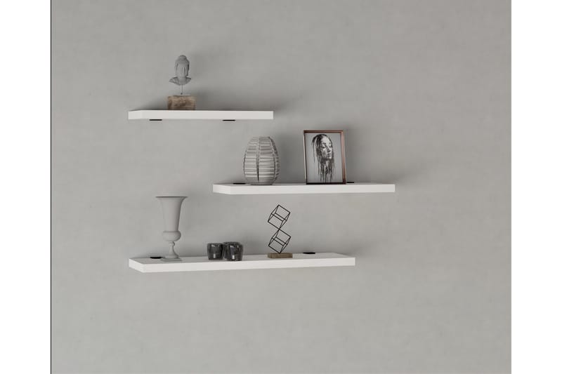 Cordin Vägghylla 2x30 cm 3-pack - Vit - Förvaring - Köksförvaring - Kökshylla