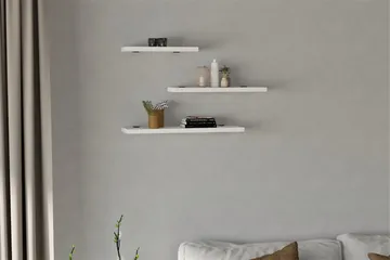 Cordin Vägghylla 2x30 cm 3-pack - Vit - Förvaring - Köksförvaring - Kökshylla