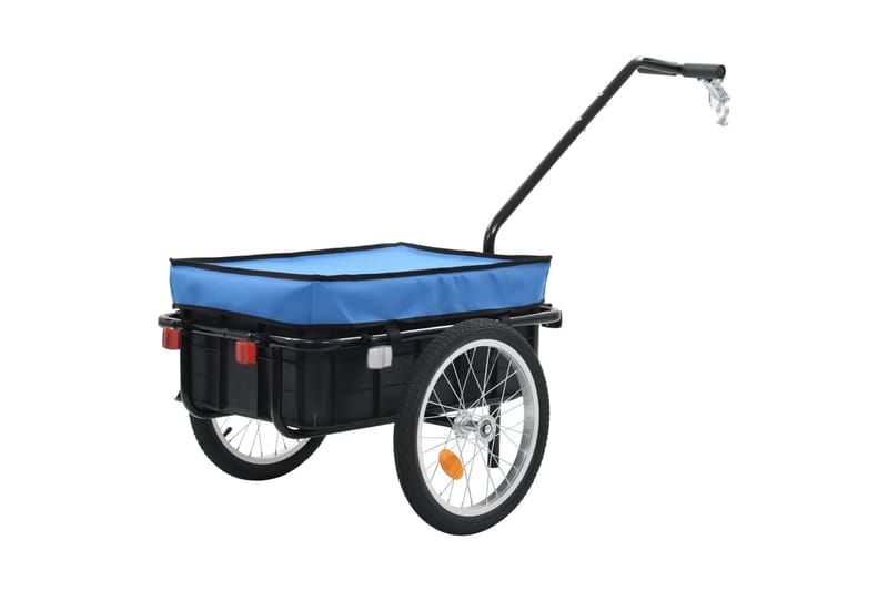 Cykelvagn/handkärra 155x61x83 cm stål blå - Blå - Vägghylla - Kökshylla