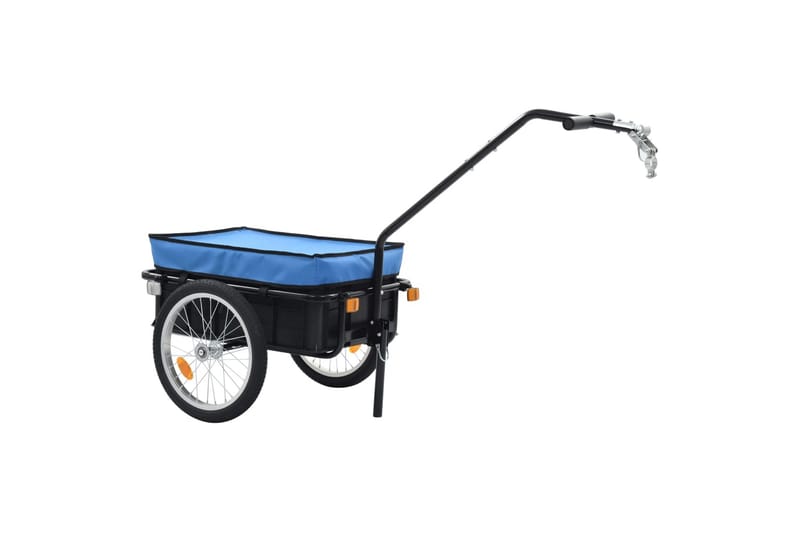 Cykelvagn/handkärra 155x61x83 cm stål blå - Blå - Förvaring - Köksförvaring - Kökshylla