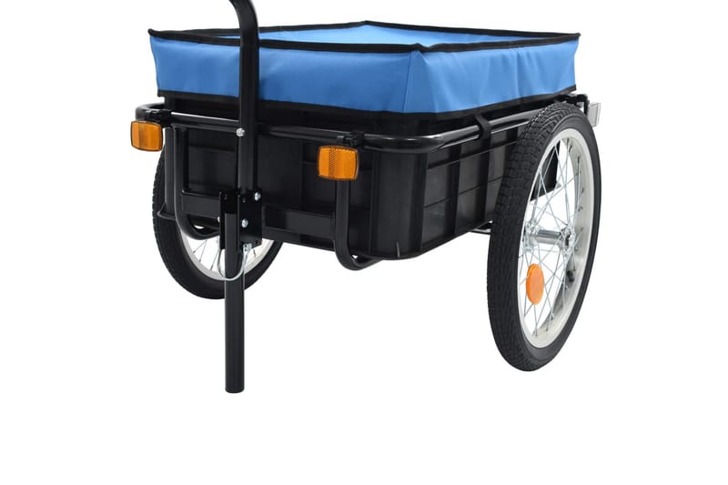 Cykelvagn/handkärra 155x61x83 cm stål blå - Blå - Förvaring - Köksförvaring - Kökshylla