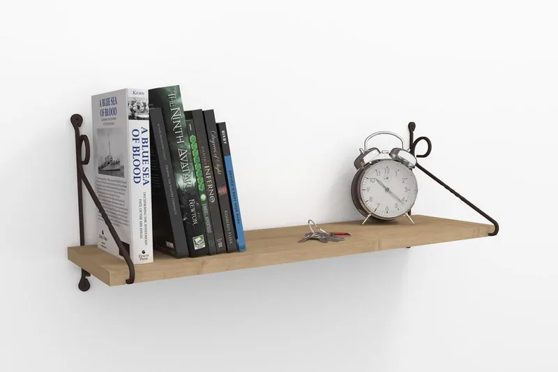 Decormet Vägghylla - Ek/Brun - Förvaring - Köksförvaring - Kökshylla