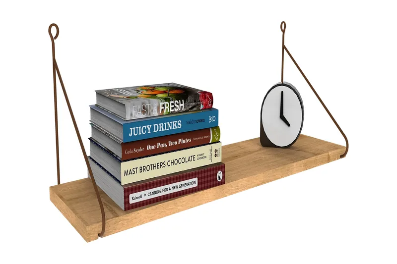 Decormet Vägghylla - Ljusbrun - Förvaring - Köksförvaring - Kökshylla